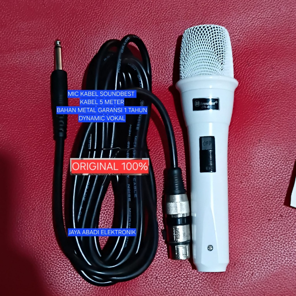 H43 output impedance 600ohm MIC KABEL SOUNDBEST ORI 100% METAL SWITCH MOVING COIL UNI DIRECTIONAL ON