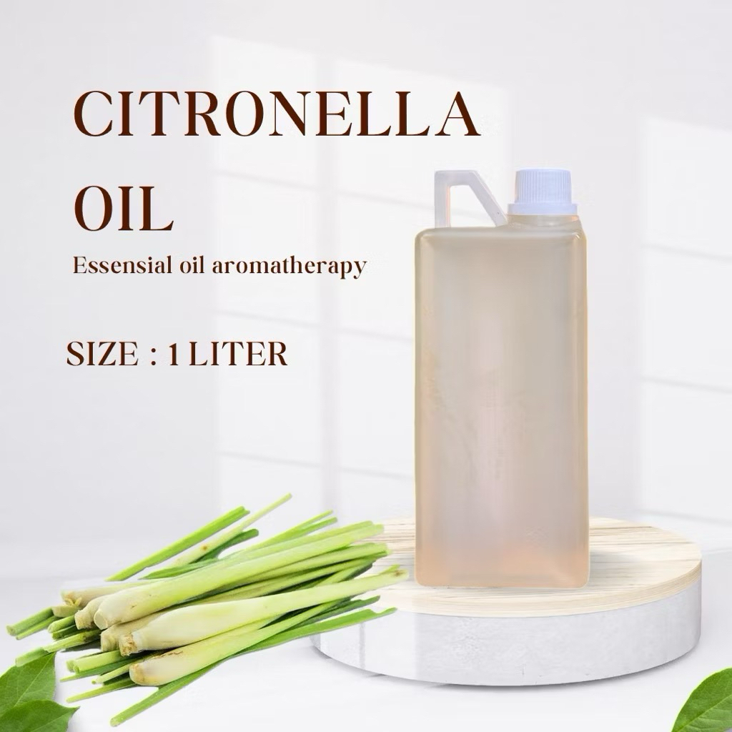 Citronella oil essensial - MInyak atsiri sereh wangi Aromatherapy Therapeutic grade Ukuran - 1liter