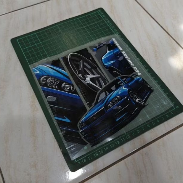 Sticker sablon setrika DTF Satuan Fast Farius Mobil Cocok Buat Kaos Custom