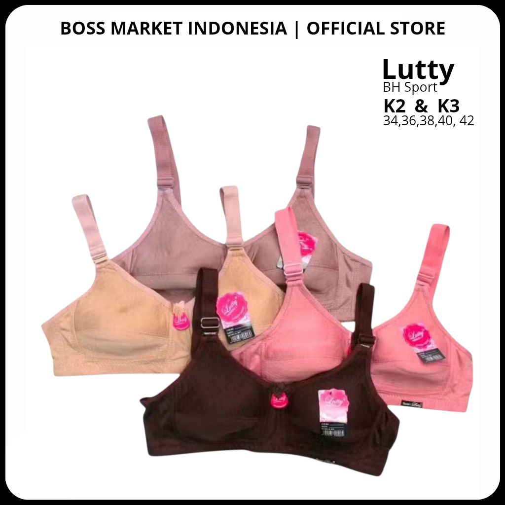 Bra Sport Lutty Tanpa Kawat - BH Sport Lutty Tanpa Busa