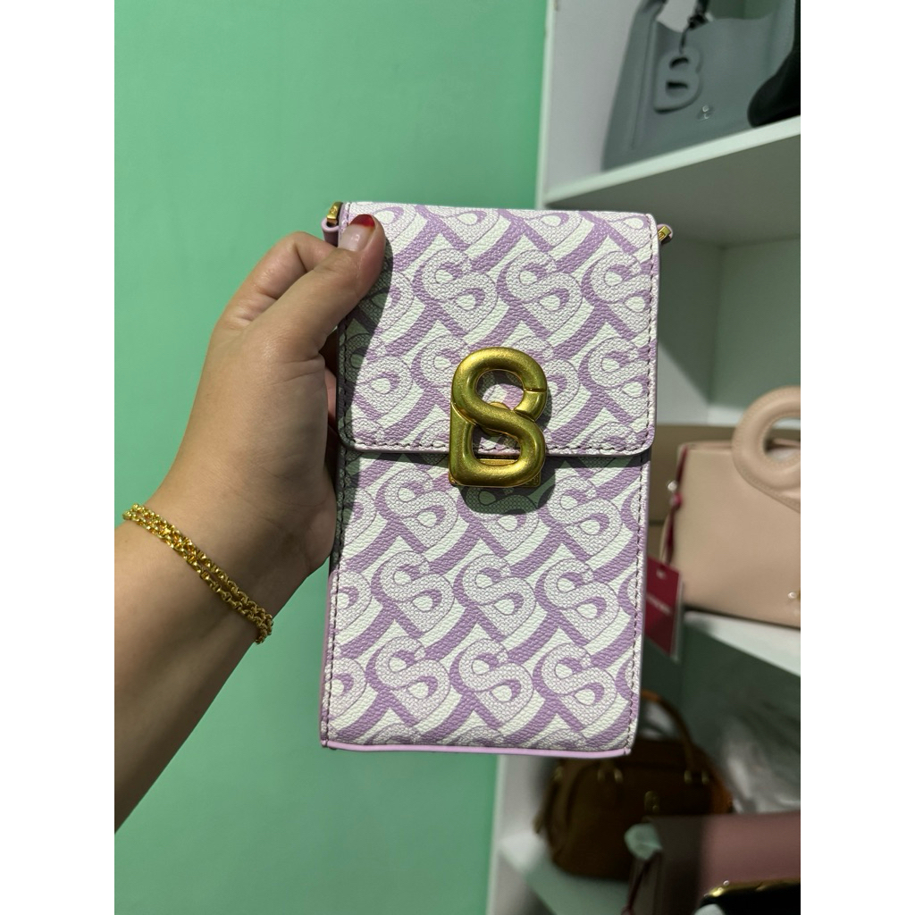 Heidy Phone Bag Buttonscarves Bimu Purple+BOX