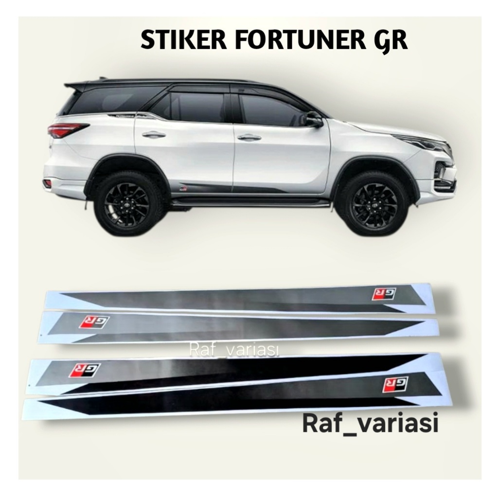 Stiker list body fortuner GR / stiker all new fortuner 2022 / stiker fortuner GR sport /sticker GR f