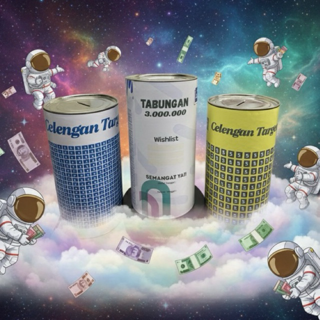Celengan Target 3 Juta Jumbo Tabungan Target Celengan Jumbo