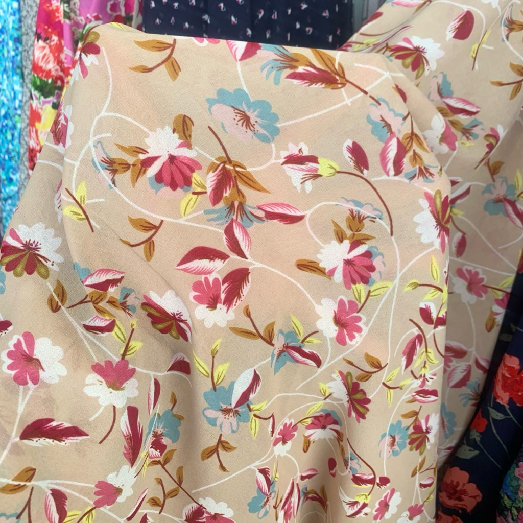 kain ceruty motif bunga - kain ceruty motif - kain ceruty premium - kain motif premium