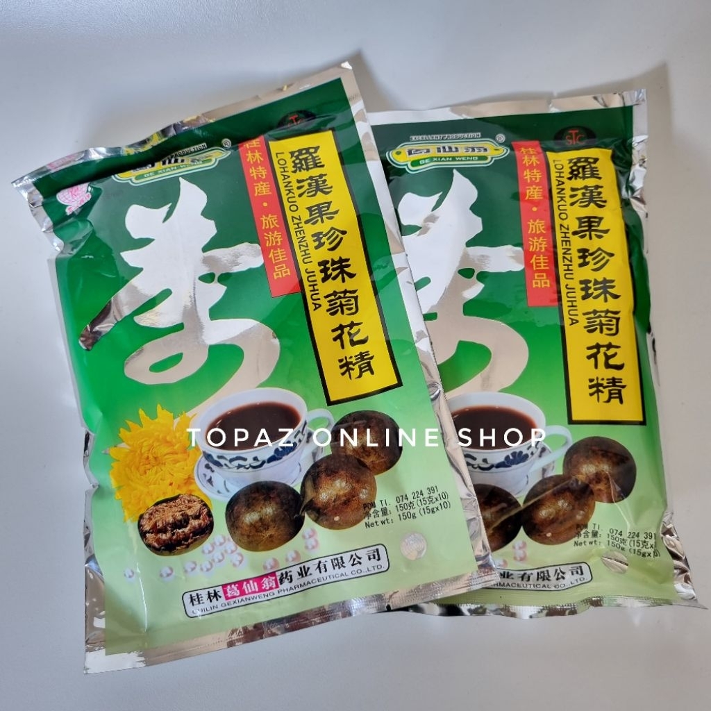 lohankuo zhenzhu juhua lo han kuo Zhenzhu juhua minuman panas dalam