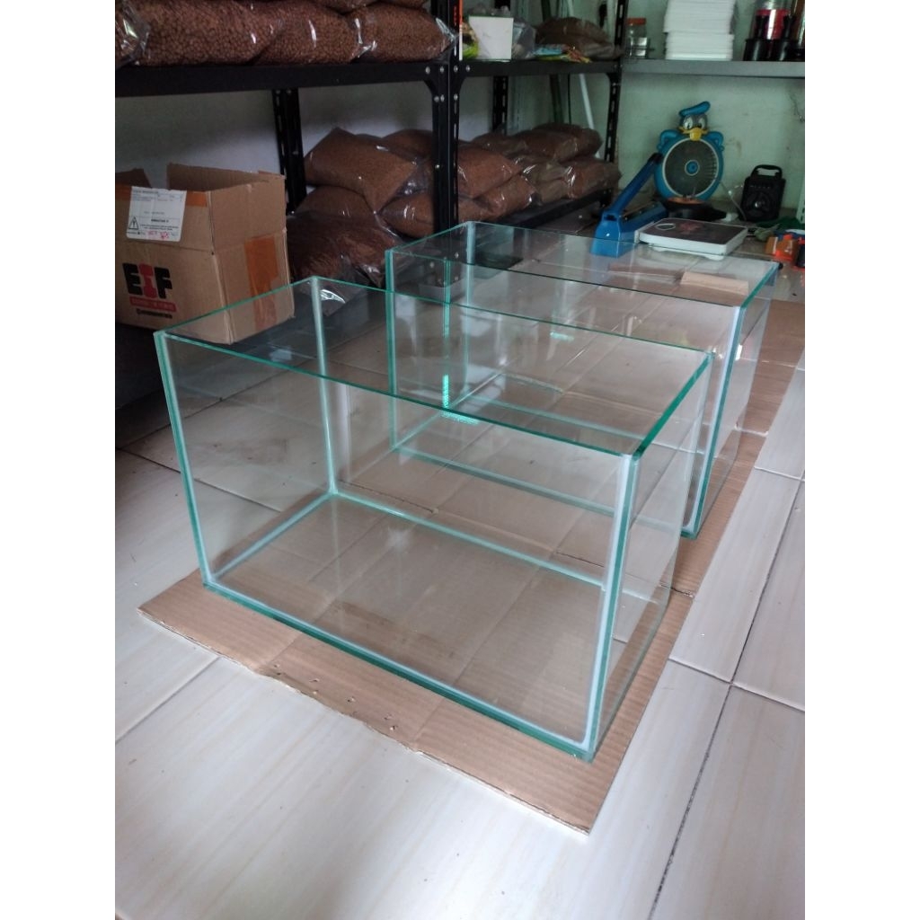Aquarium kaca aquarium ikan P40xL20xT25