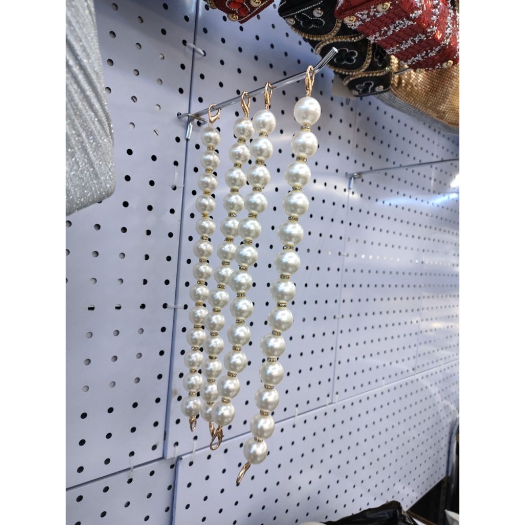 Tali jingjing mutiara buat tas pesta