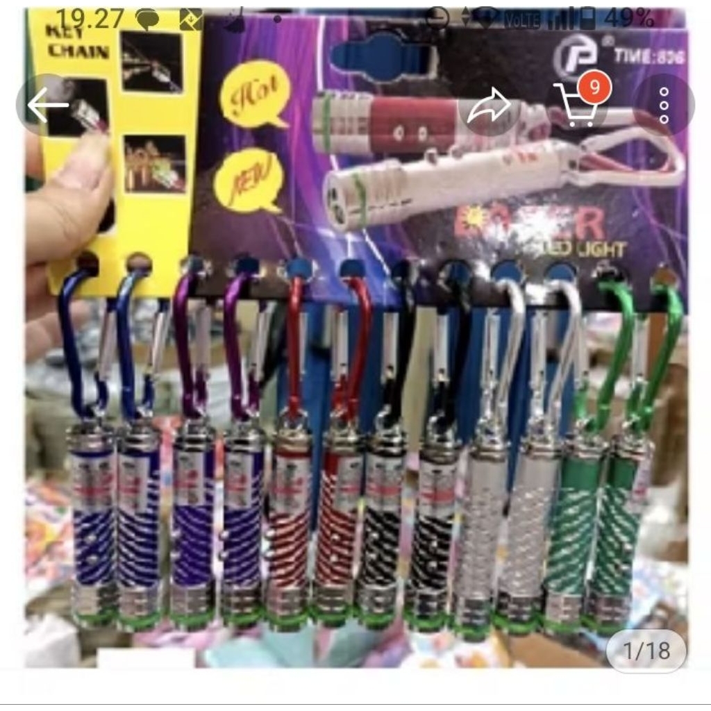 12pcs/mainan laser jarak jauh/ulir polos