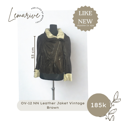 [PRELOVED] NN Leather Jaket Vintage Brown