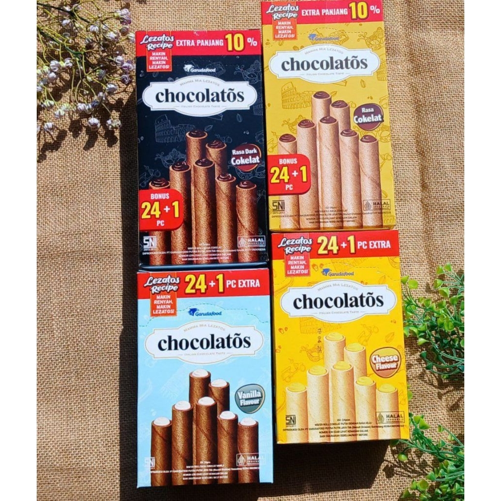CHOCOLATOS LONG box chocolatos wafer roll long 24pcs