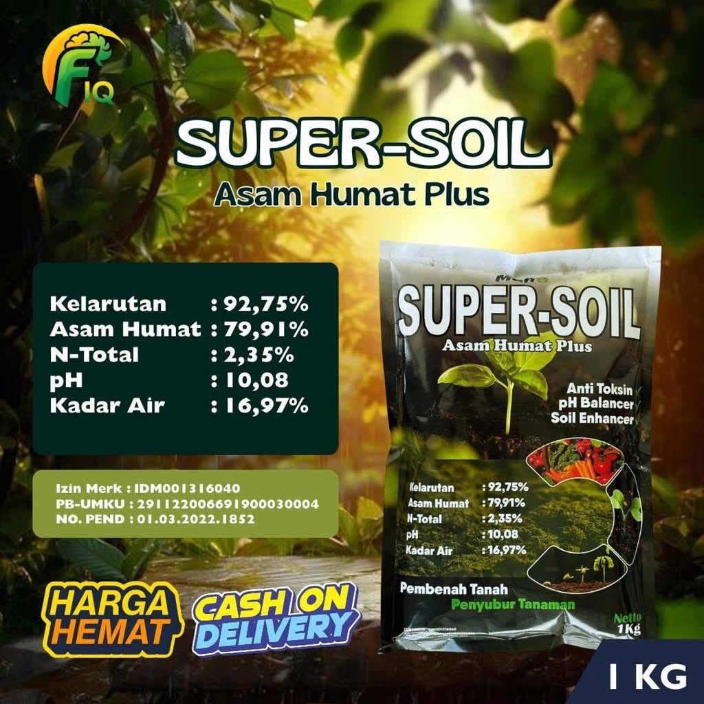 Super-Soil Asam Humat Nutrisi Tanah - 1KG