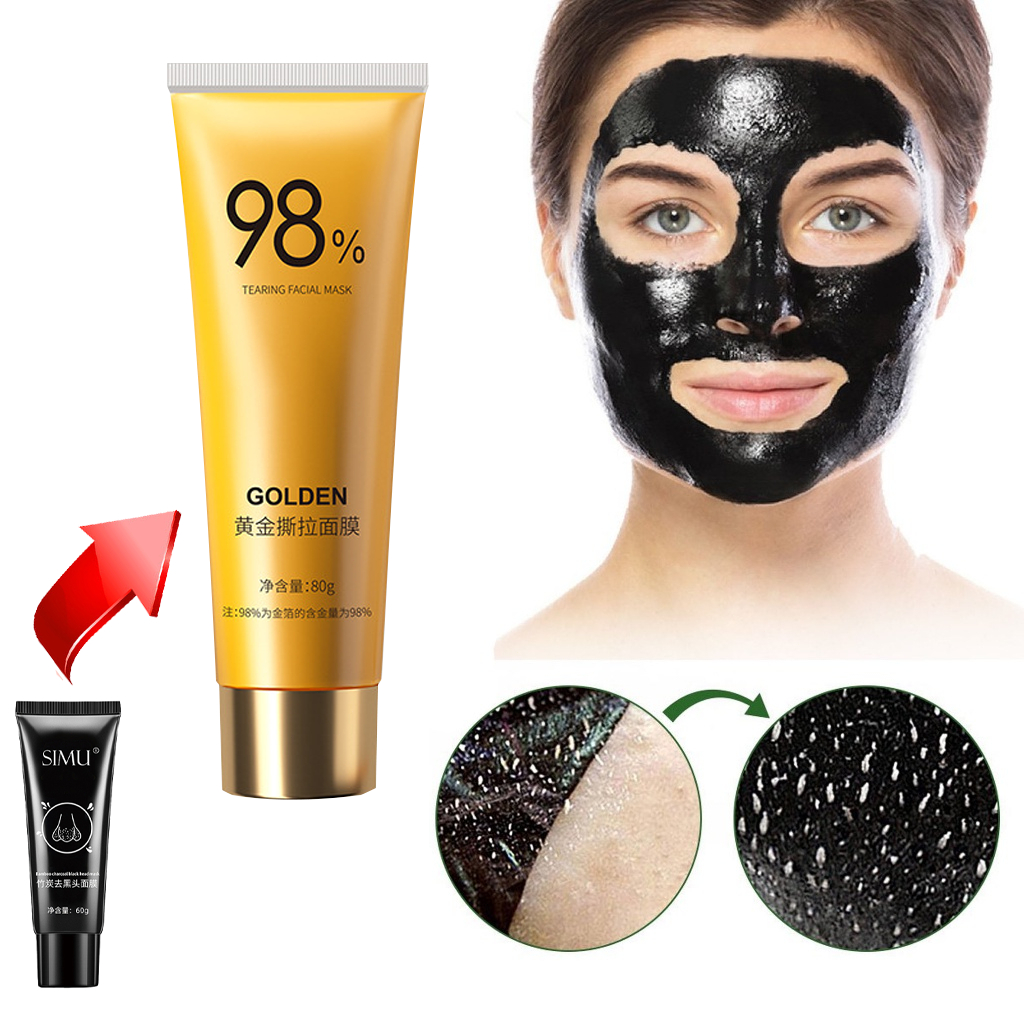 Masker komedo hidung Komedo hidung Pembersih komedo hidung Masker azarine charcoal 60g Bamboo Charco