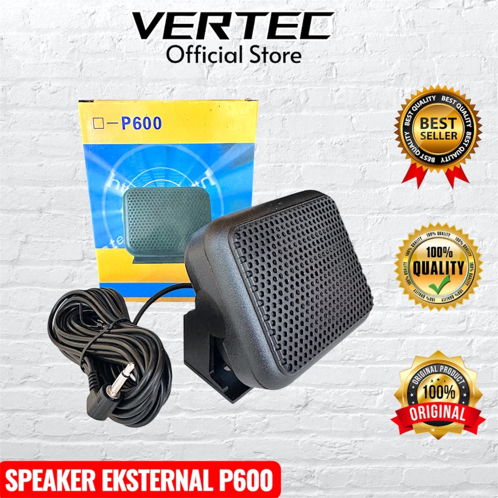 Extra Speaker P-600 HT ICOM IC-V80 ICV80 External Eksternal Radio Rig Mini SSB HF IC-718 IC-2300H 23