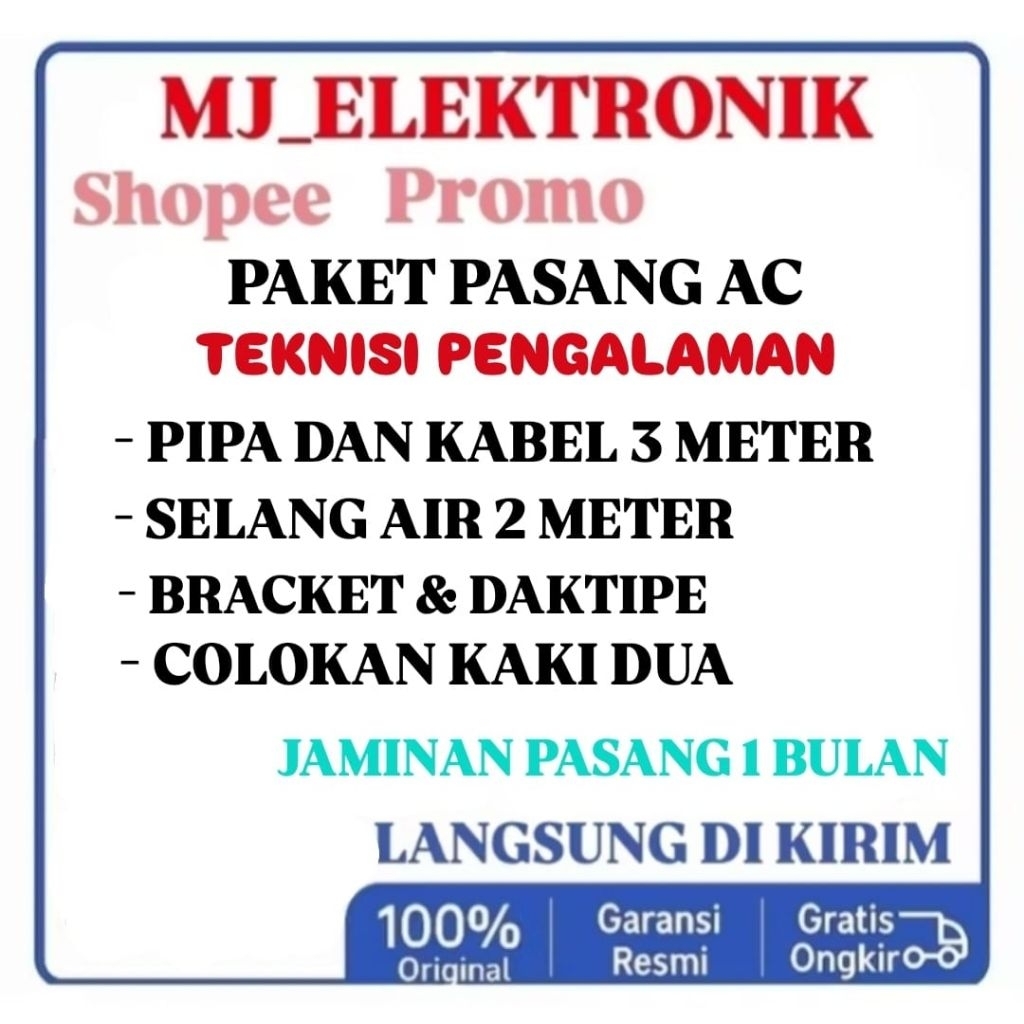 PAKET PASANG AC BARU