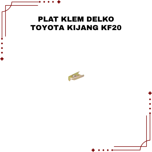 Jual Plat Kuningan Delco Mobil Toyota Kijang KF 20 Kuning Pengapian Mobil Delko Platina 1 Pcs Plat K