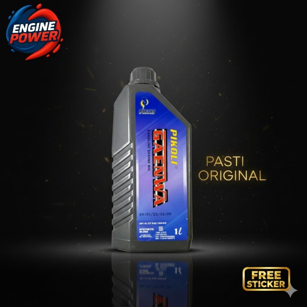 Pikoli Gaenwa 4T Synthetic Blend 1 Liter - Oli Mesin Motor 4T Aroma Wangi Permen Karet