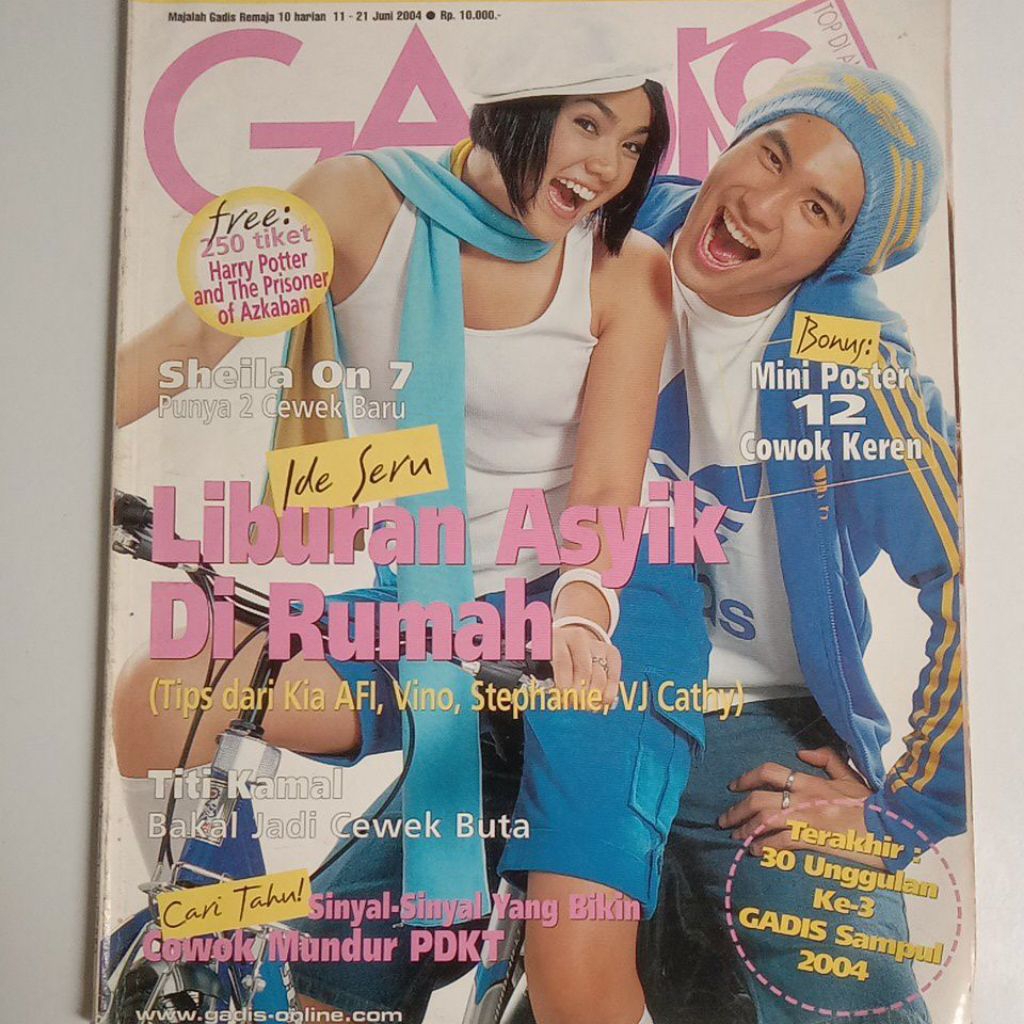 Majalah Gadis Tahun 2004 Cover Nirina & Daniel