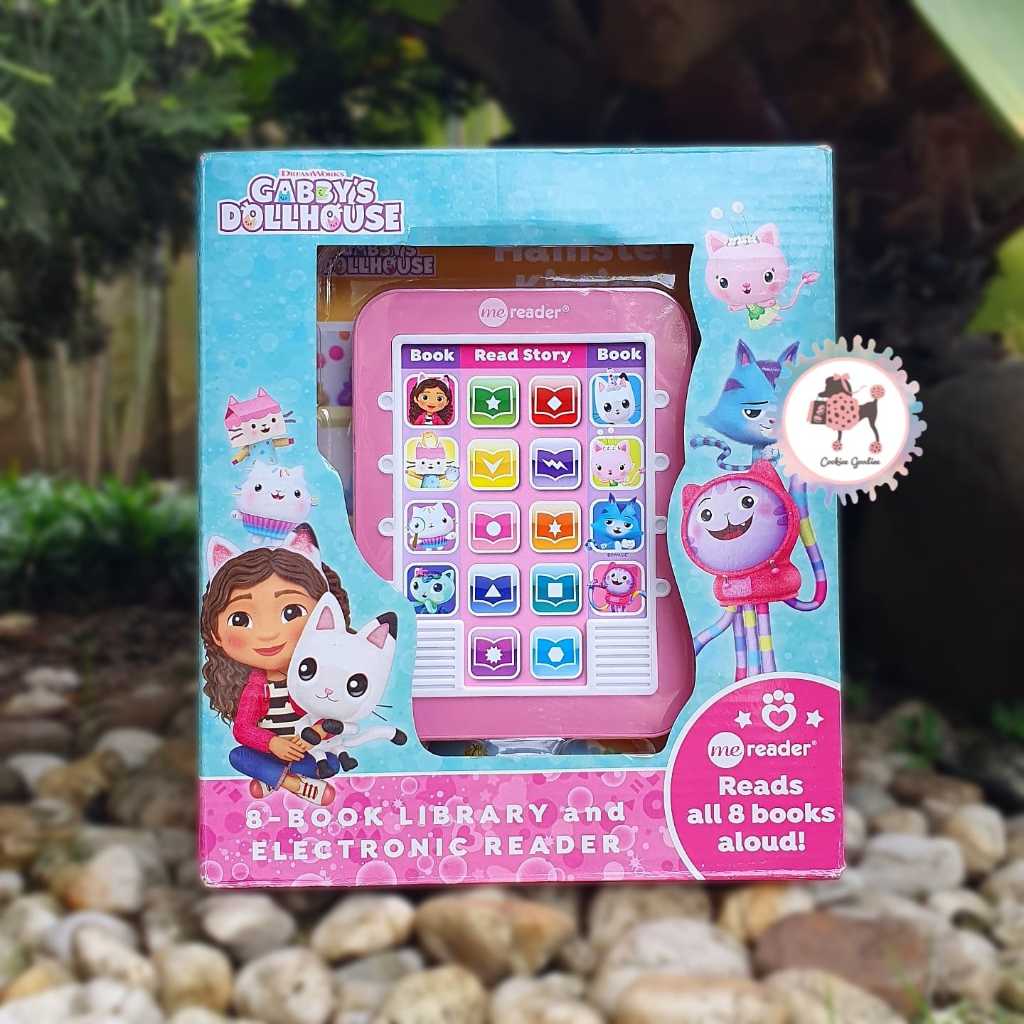 Gabby's Dollhouse 8 Book Library and Electronic Reader Set