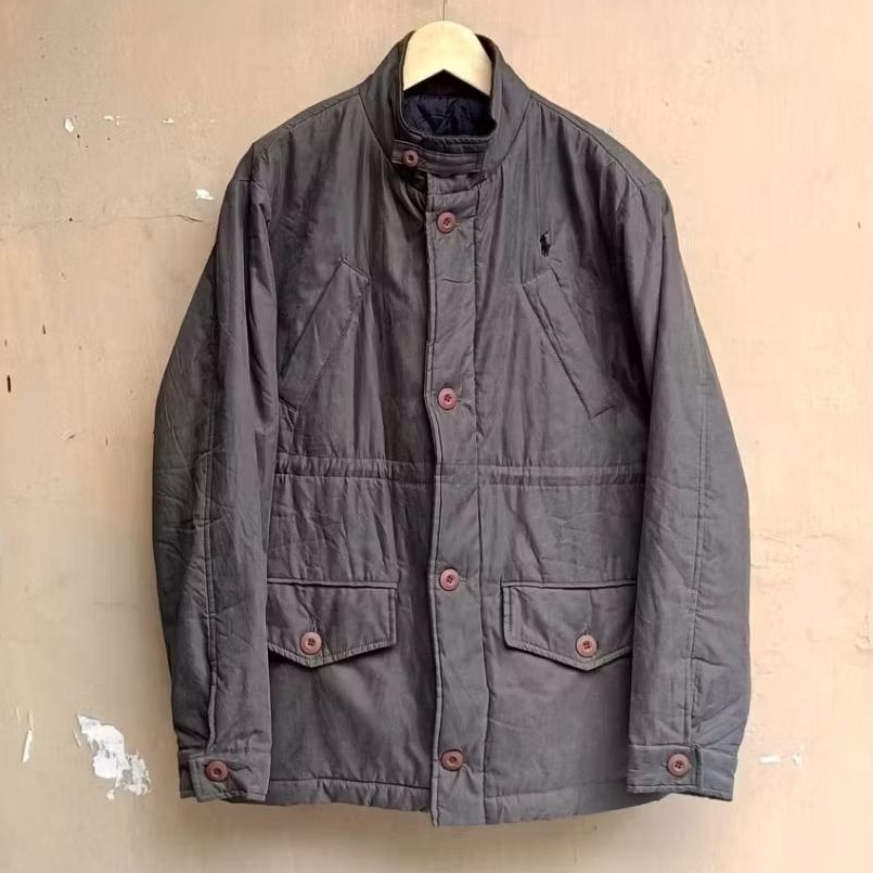 Jacket parka casual vintage green army