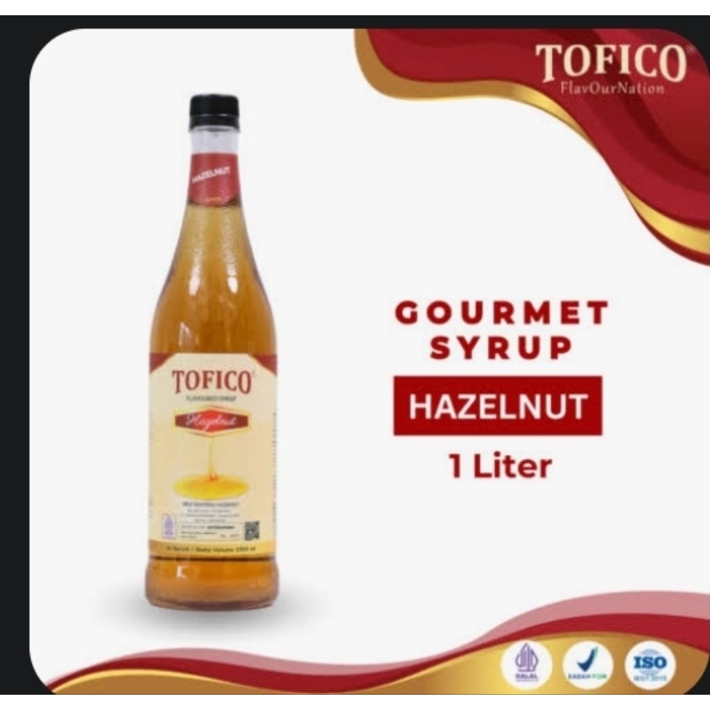 Tofico Hazelnut Syrup 1 Liter