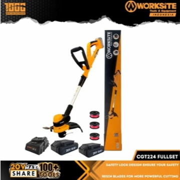 WORKSITE Mesin Potong Rumput Cordless 20V / Cordless String Trimmer Worksite CGT224