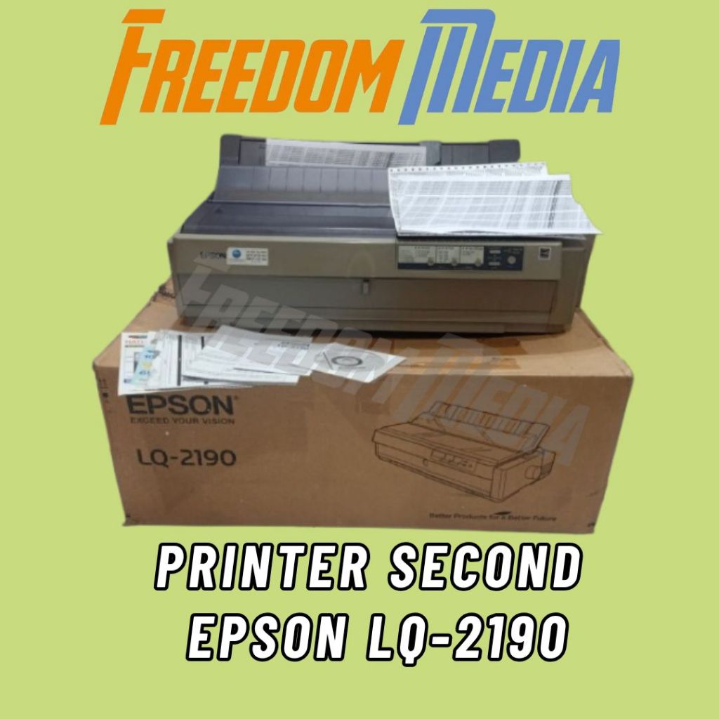 Printer Second Epson LQ2190 /LQ-2190 / LQ 2190 kondisi normal