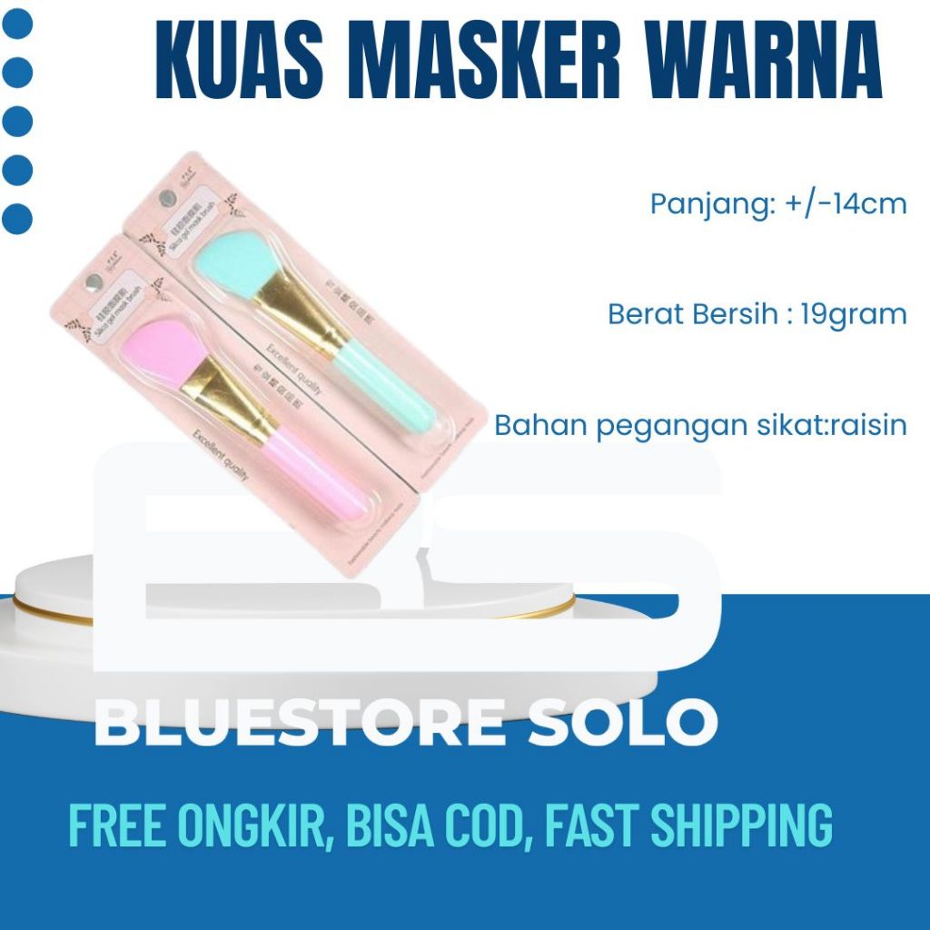 Kuas Masker Kuas Silikon Masker Wajah Brush Silikon Pastel Kuas Oles Masker Wajah