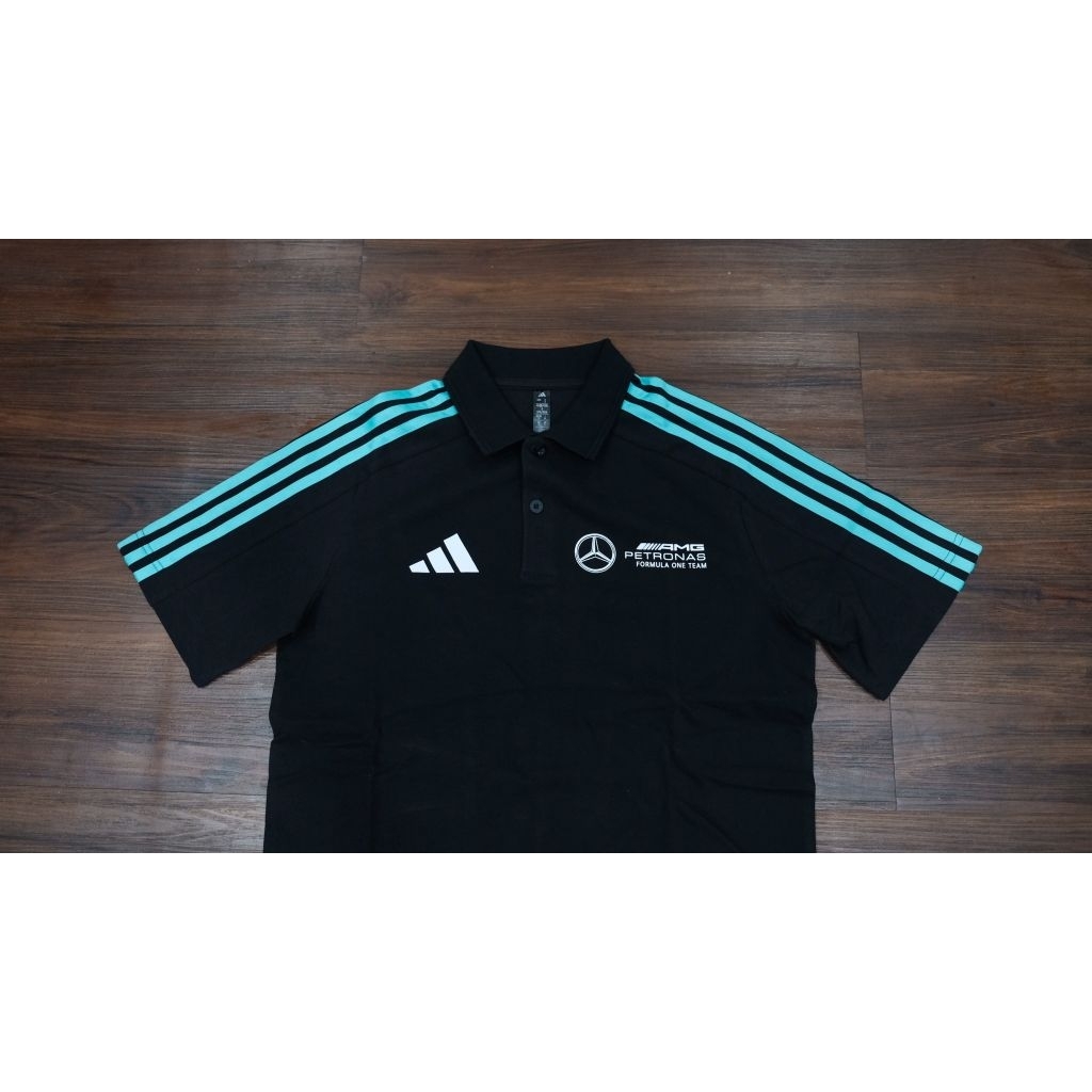 Adidas Mercedes AMG F1 Polo Shirt Black