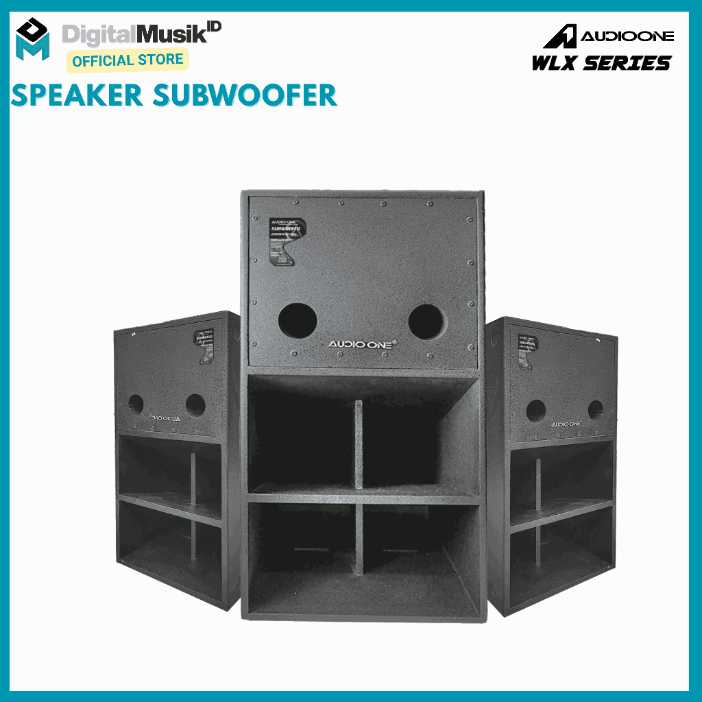 AUDIO ONE Subwoofer 18 Inch Pasif WLX 118 Super Bass 2000 Watt Sound System Lapangan Termurah I DM