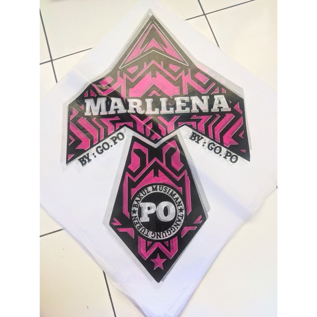 Kertas minyak layangan 2 warna