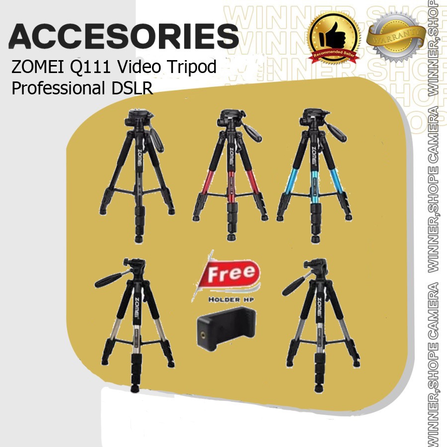 ZOMEI Q111 Video Tripod Professional DSLR Tripod Kamera
