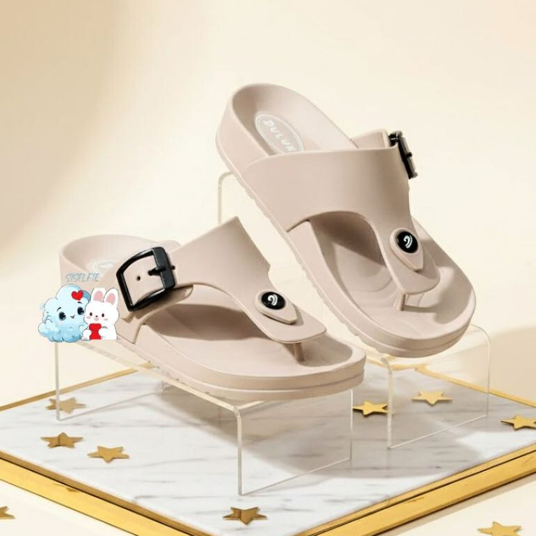 SISELFIE (Size 36-44) VARO Dulux 213 Sandal Anak Karet Jepit Sandal Wanita Sandal Pria Polos