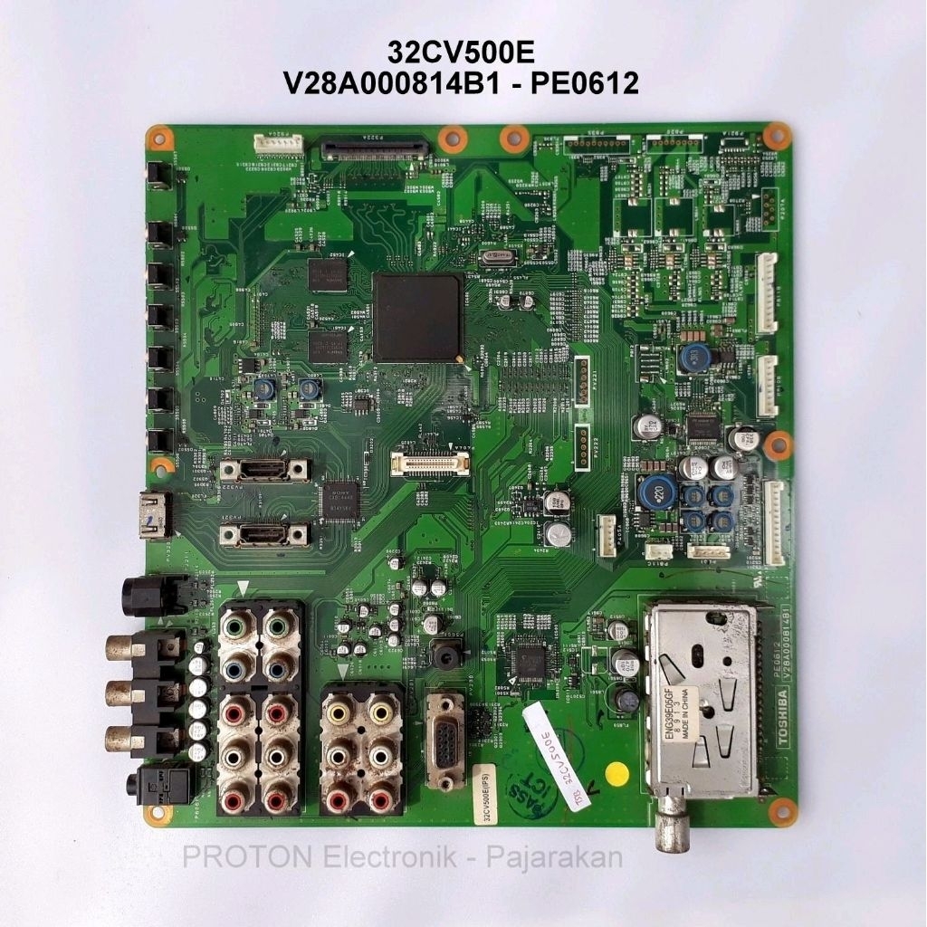Mainboard LCD TV Toshiba 32CV500E Mesin Matherboard V28A000814B1 PE0612 Komponen PCB 37XV500A 42CV50