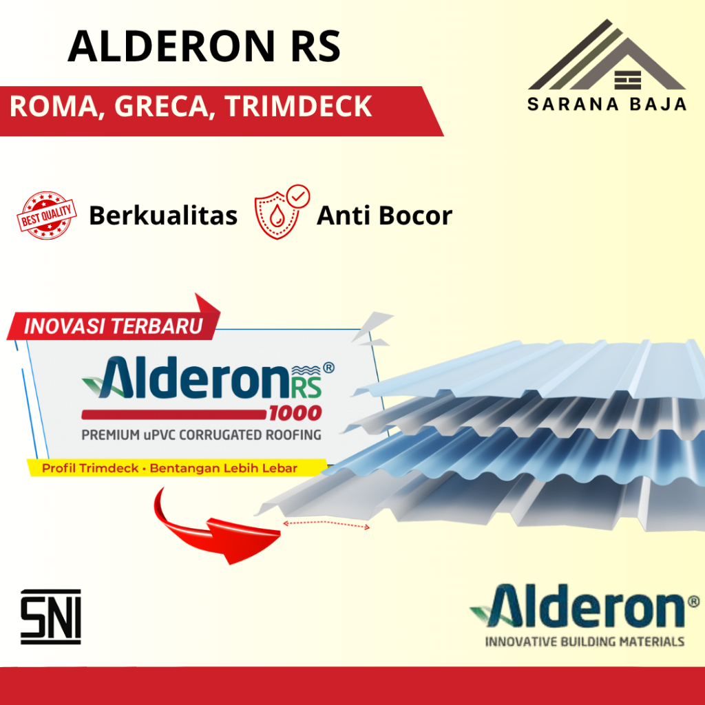 Alderon RS GRECA - ATAP UPVC SATU LAYER