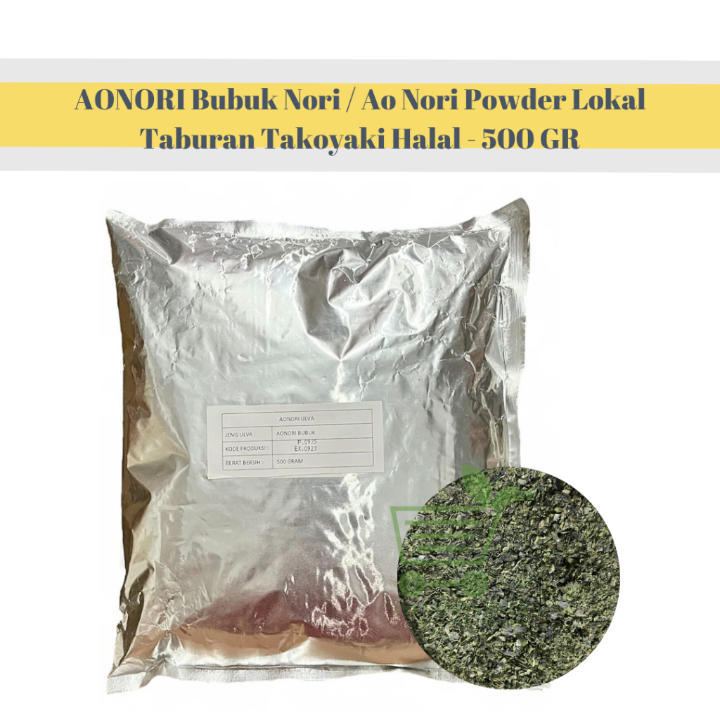 AONORI Bubuk Nori / Ao Nori Powder Lokal Taburan Takoyaki Halal 250/500GR
