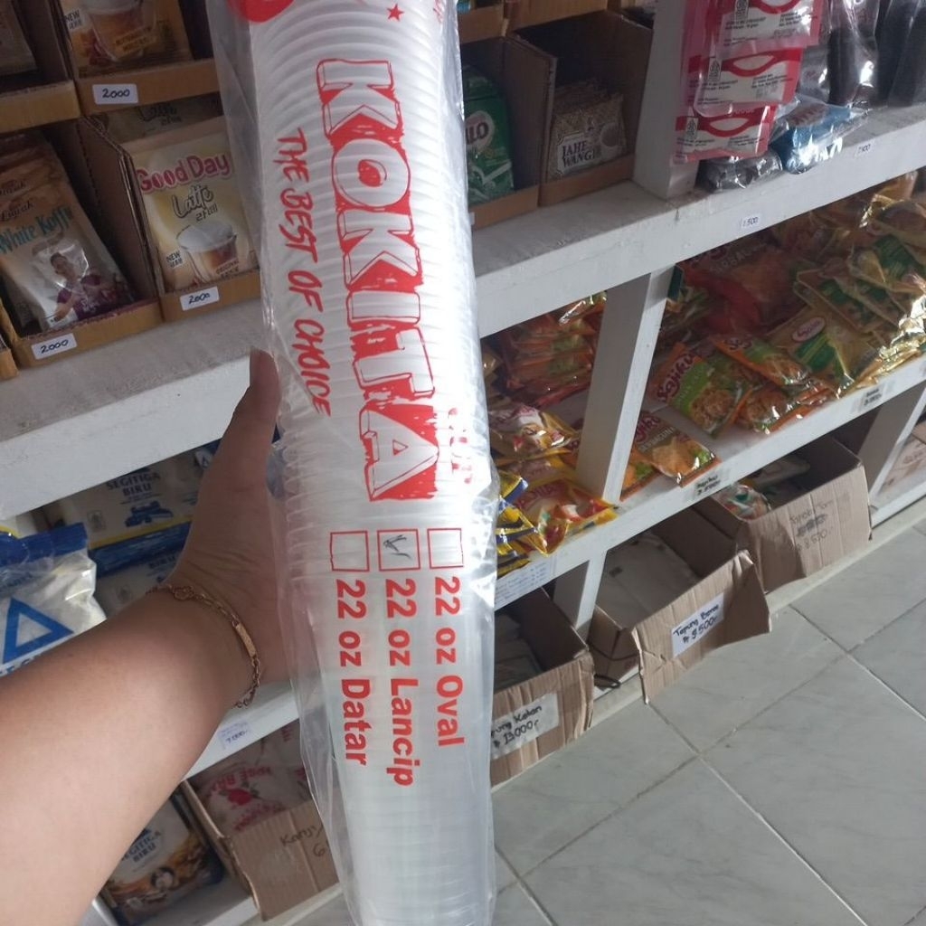 Gelas Plastik 22oz | Gelas Plastik Slim 22oz | Cup Plastik | gelas teh es