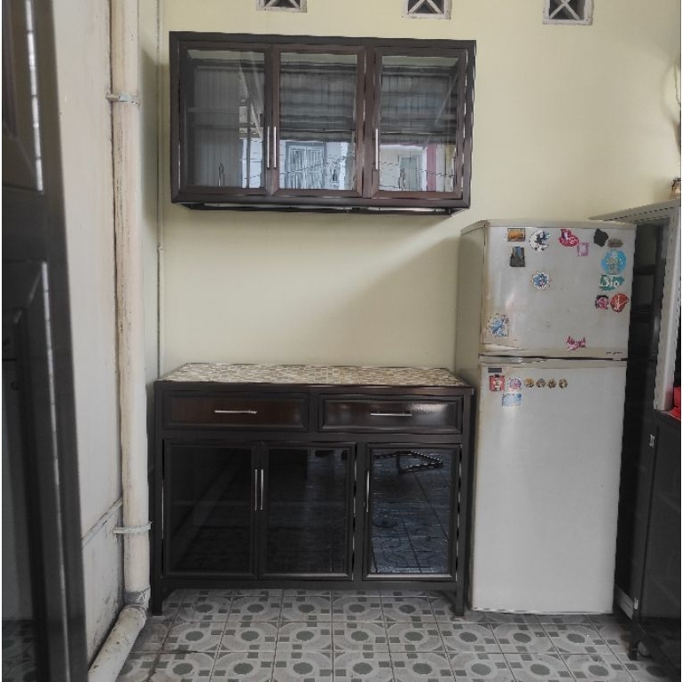 MCW furniture KITCHEN SET PORTABLE ALUMINIUM/KITCHEN SET ALUMINIUM/KABINET DAPUR SET ALUMINIUM PORTA