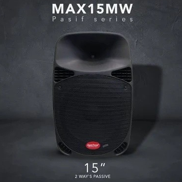 Speaker Pasif Portable Baretone 15 Inch MAX15MW 600W/Speaker Karaoke Pasif Baretone 15" MAX 15 MW