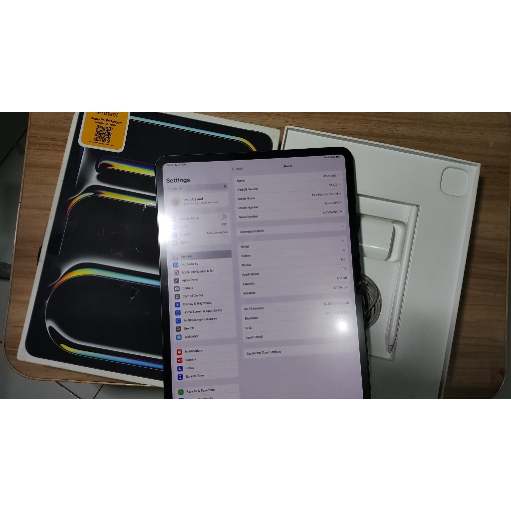 (SECOND) Ipad Pro M4 13inc 512GB