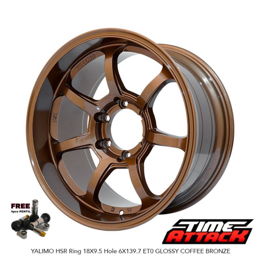 Velg Mobil HSR WHEEL Tipe Yalimo Ring 18 Pajero Fortuner Hilux Velg HSR R18