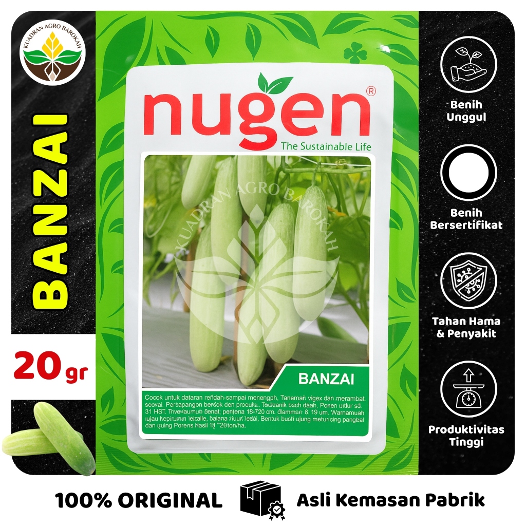Benih Timun BANZAI F1 20 gr Nugen