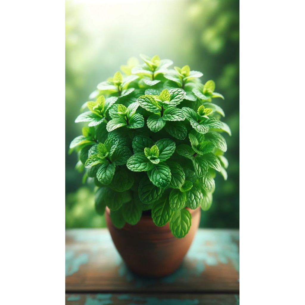 Bibit daun mint segar herbal/lalapan Beli 6 (gratis1)