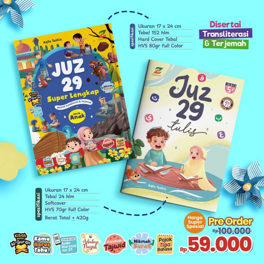PAKET JUZ 29 SUPER LENGKAP + Juz 29 Tulis