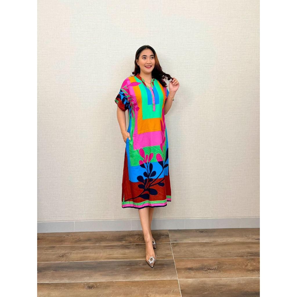 Kartika Batik TR 2188 Daster Giordani Lengan Pendek Rayon Premium