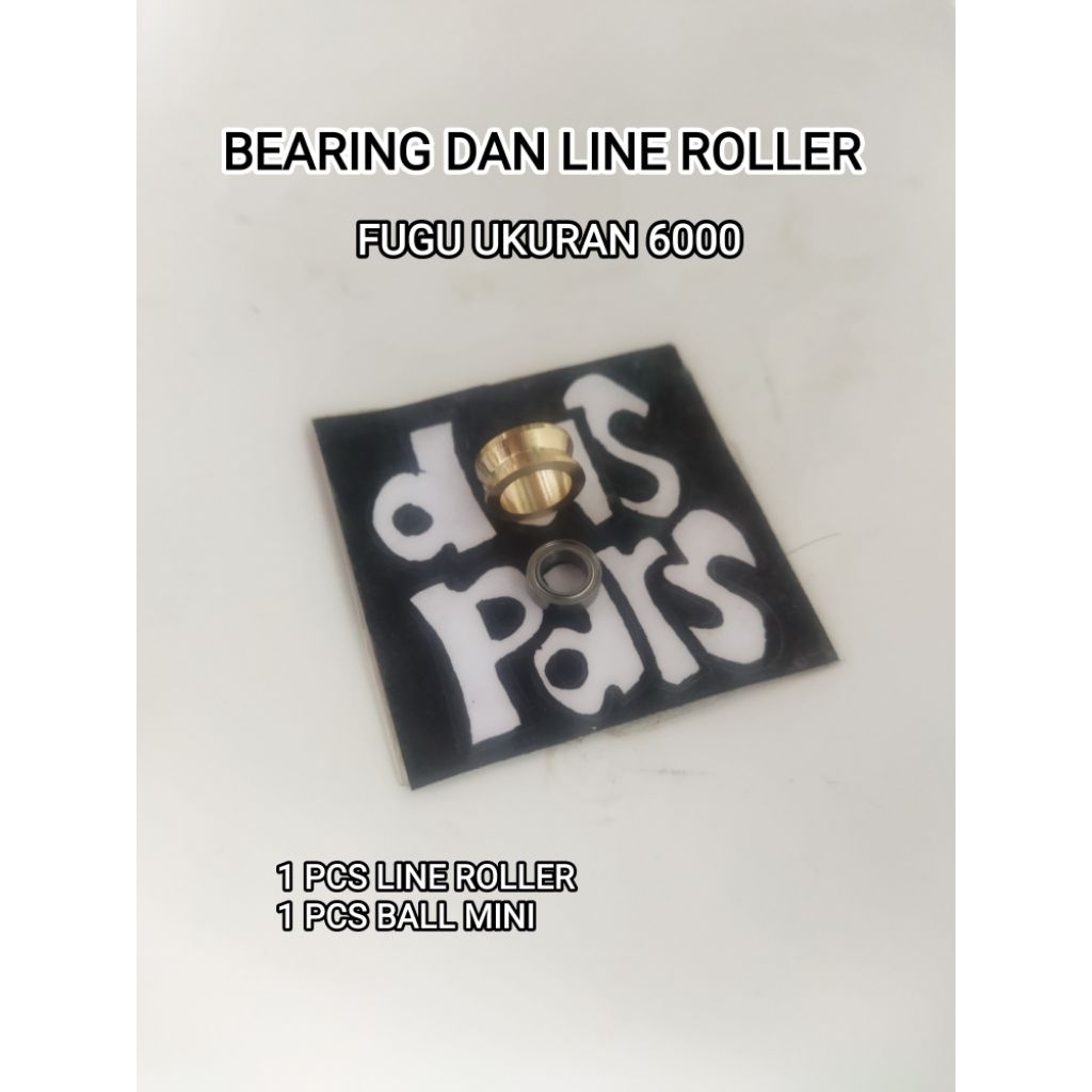 1Set Bearing Line Roller Reel Fugu Ukuran 6000