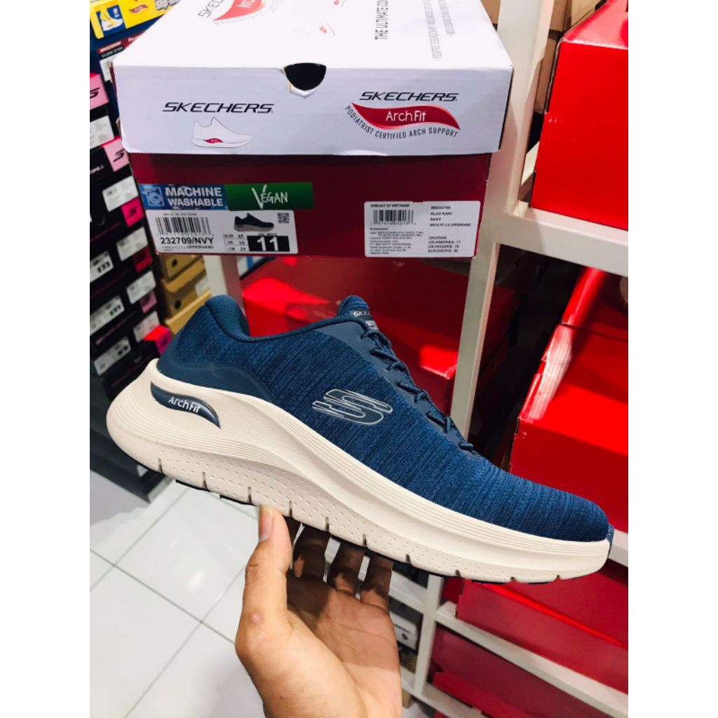 BIG SALE SKECHERS UPPERHAND [232709] ORIGINAL SEPATU PRIA/RUNNING/LARI/SNEAKERS