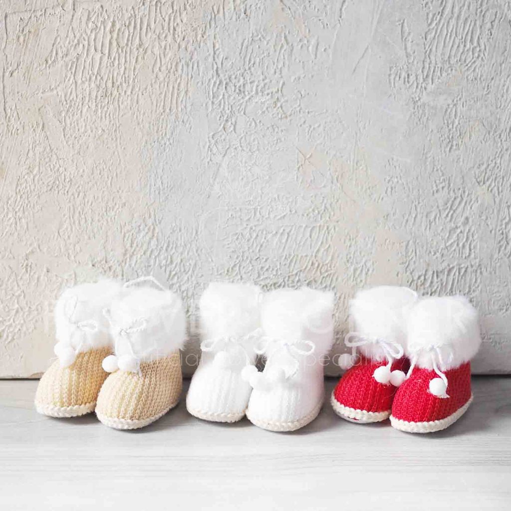 Dekorasi Natal Ornamen Gantungan Boots Rajut (AN2564)