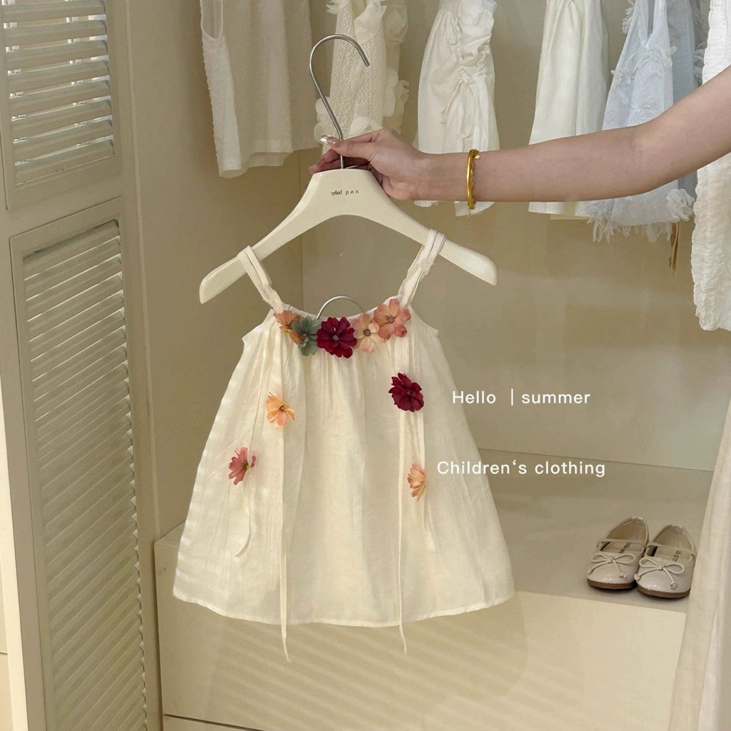 KEVANA - Flower Dress anak perempuan baju pantai anak lucu