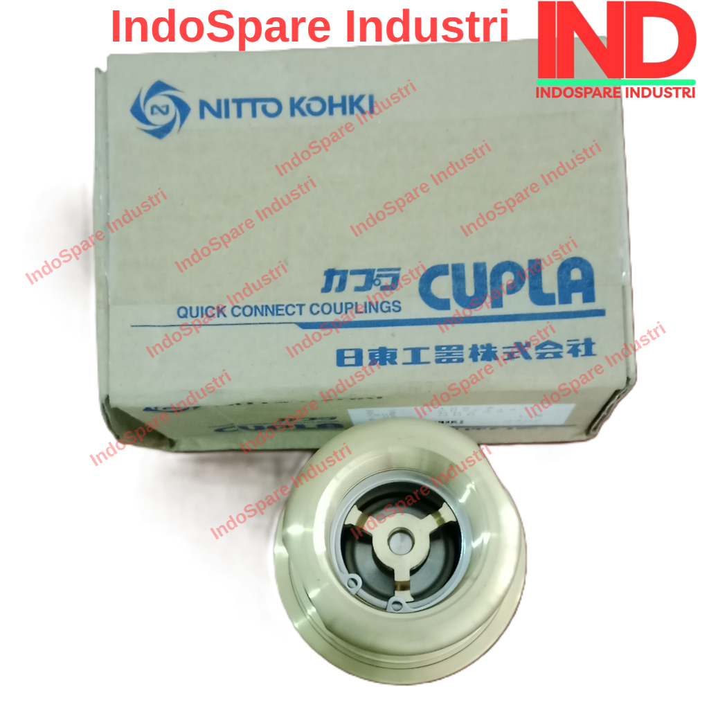 Nitto Kohki Type 10S-A / 10SA / 10 SA / 10 S-A BRS NBR (Brass, NBR Seal) || Sp Coupler Socket