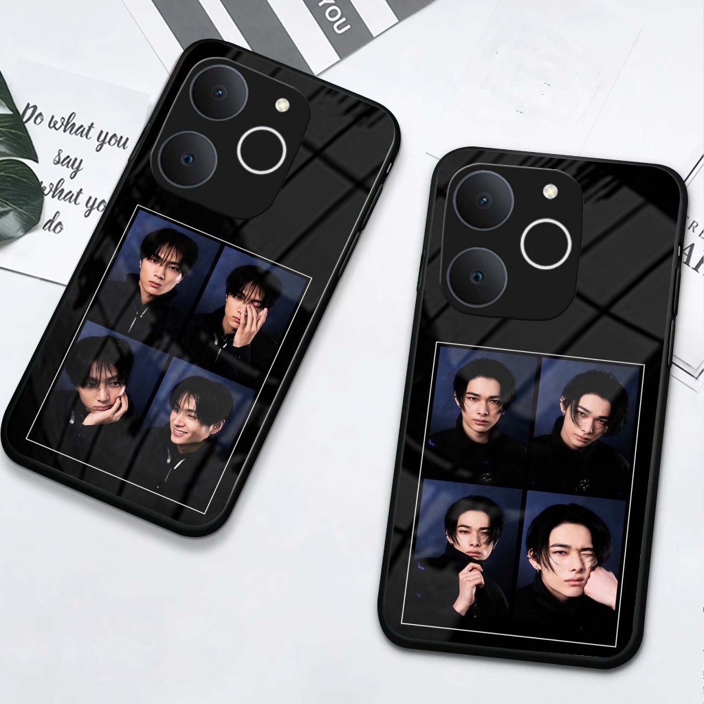 GK70 Case Handphone ENHYPEN For Realme Note 70 - Casing Handphone Realme Note 70 - Softcase Glass Re